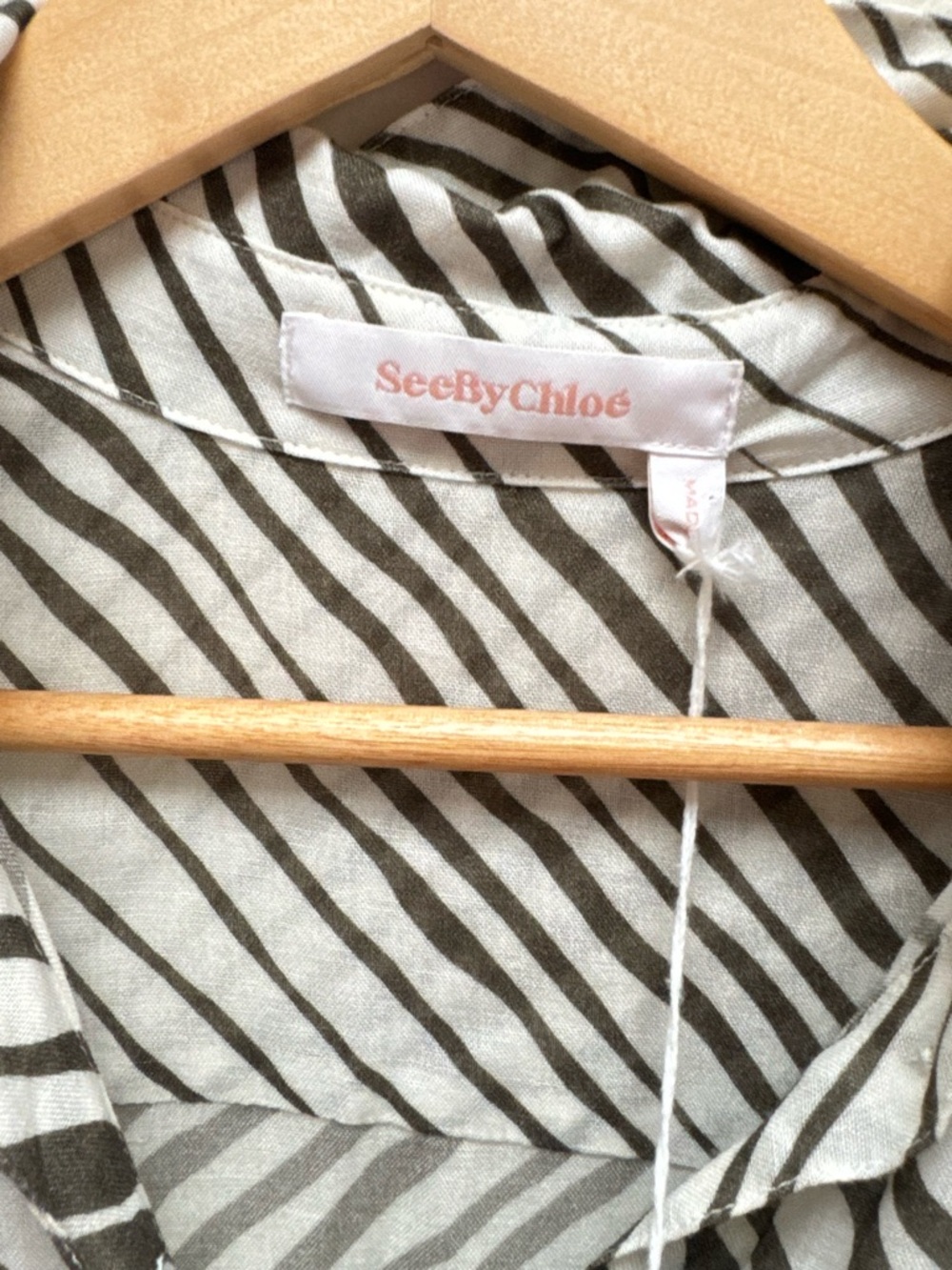 See by Chloe *NEW* Zebra Print Button-Down Shirt Dress - Picture 9 of 15